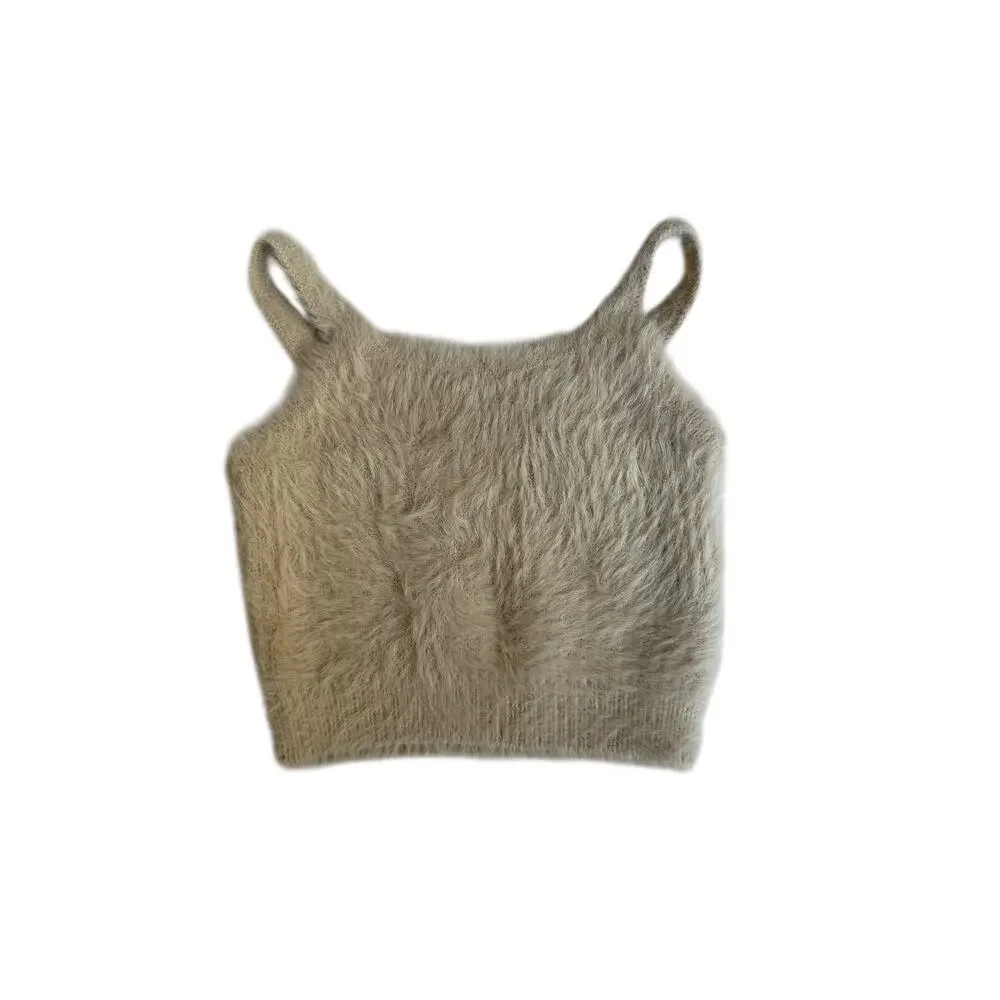 Rylee + Cru Girls Cream Fuzzy Knit Lounge Set Size 2-3 Y